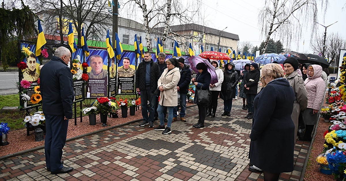 У вічному шикуванні на Алеї Слави: у Кагарлику вшанували пам’ять ще про двох полеглих Героїв