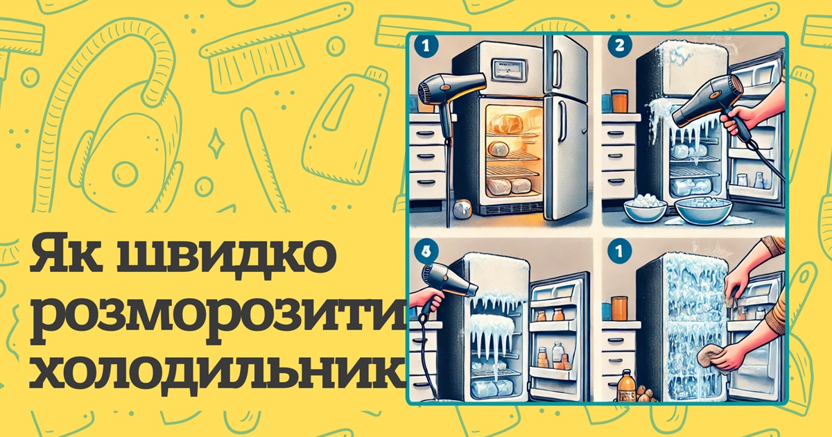 Як швидко розморозити холодильник? Лайфхаки від Куми
