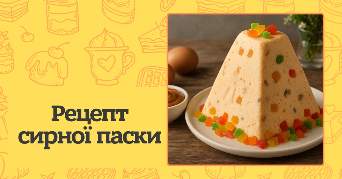 Як приготувати сирну паску? Рецепт від шеф-кухаря Ектора Хіменеса-Браво