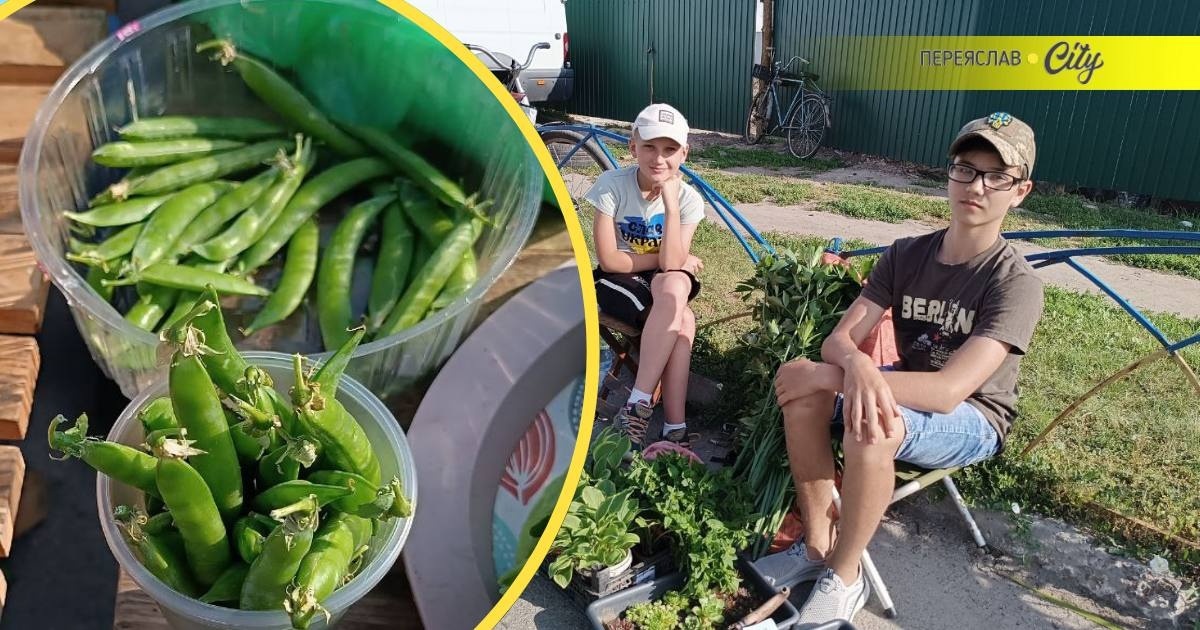 На базарі у Переяславі на Трійцю з'явився зелений горох по 100-150 гривень за кіло