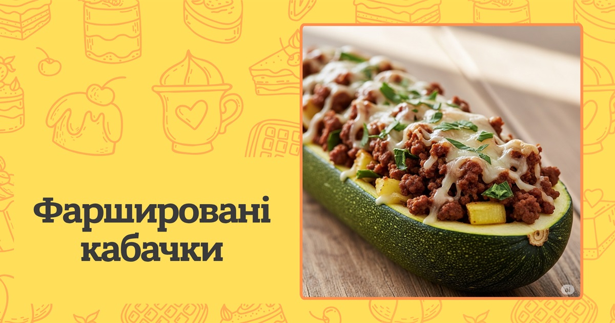 Фаршировані кабачки з курячим філе та сиром — простий рецепт сезонної страви