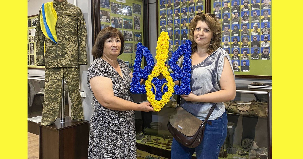 Подарунок Кагарлицькому музею від дружини Героя