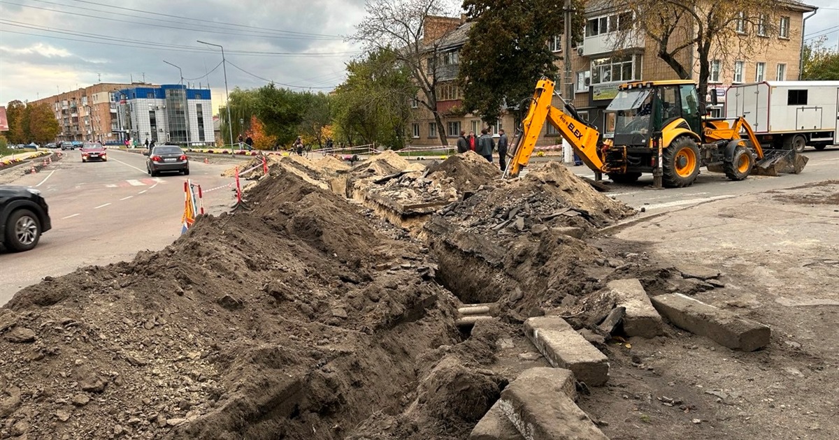 У Переяславі на тиждень перекрили одне з пожвавлених перехресть через заміну водопроводу