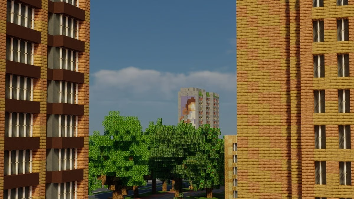 Мурал "Мілана" у Minecraft