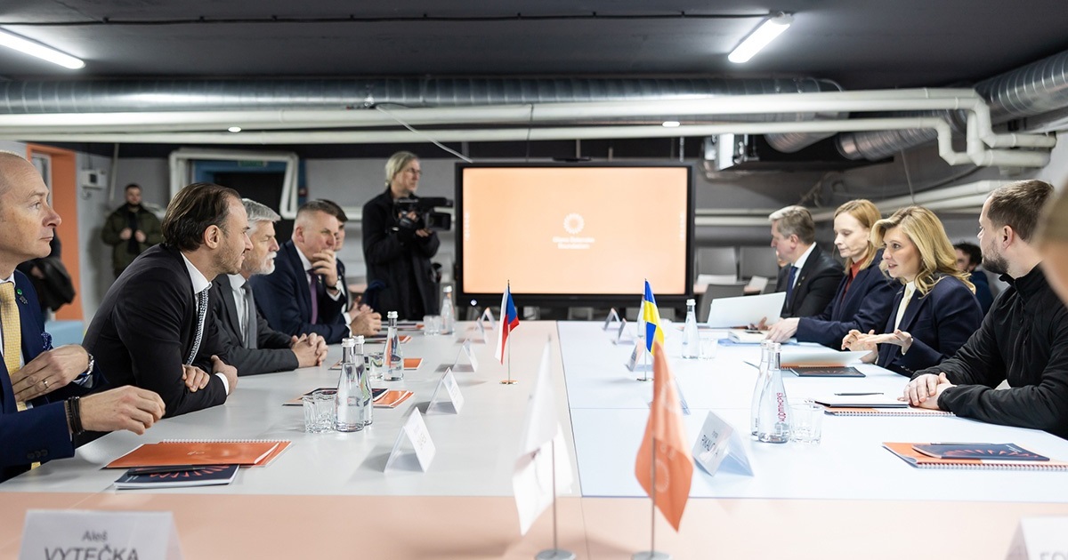 Перша леді України та президент Чехії відвідали один із Кагарлицьких ліцеїв