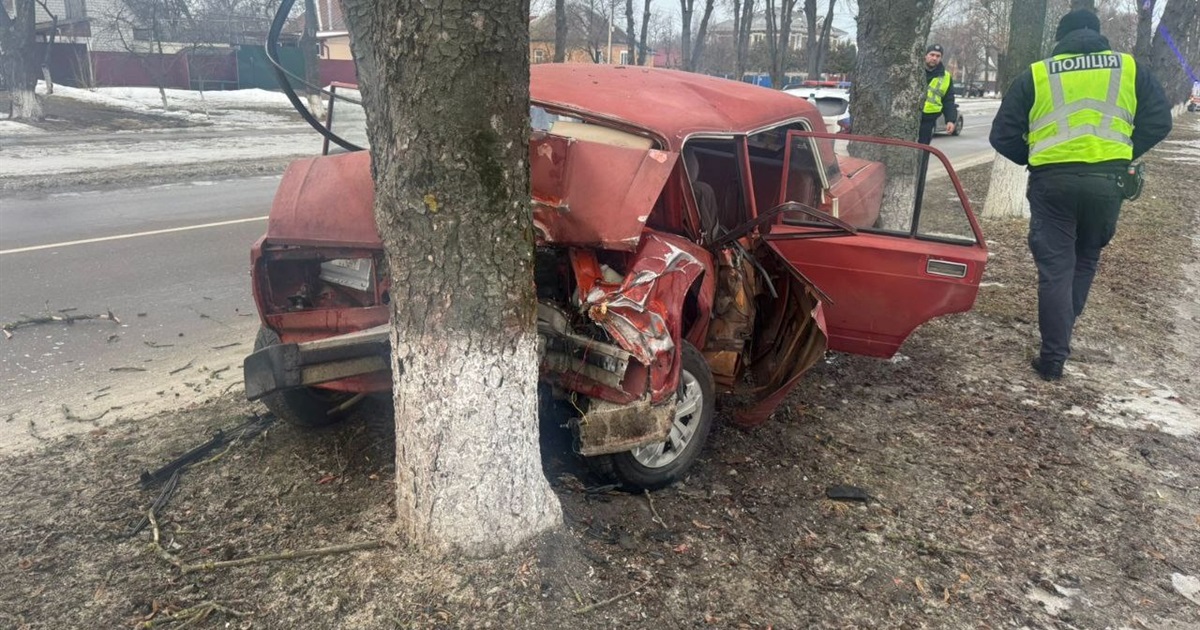 Водій ВАЗ не впорався з керуванням і врізався в дерево у Переяславі: хроніка поліції