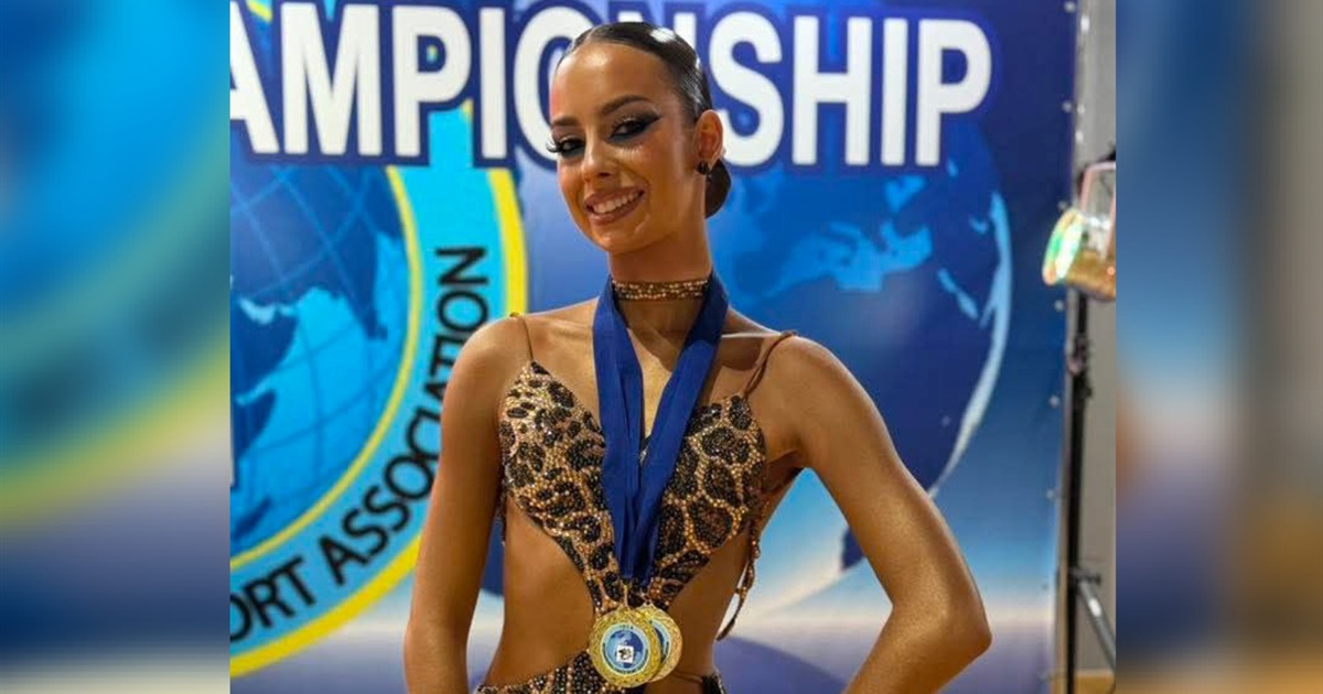 Переяславка Софія Отцевич здобула три медалі на чемпіонаті світу зі спортивних танців