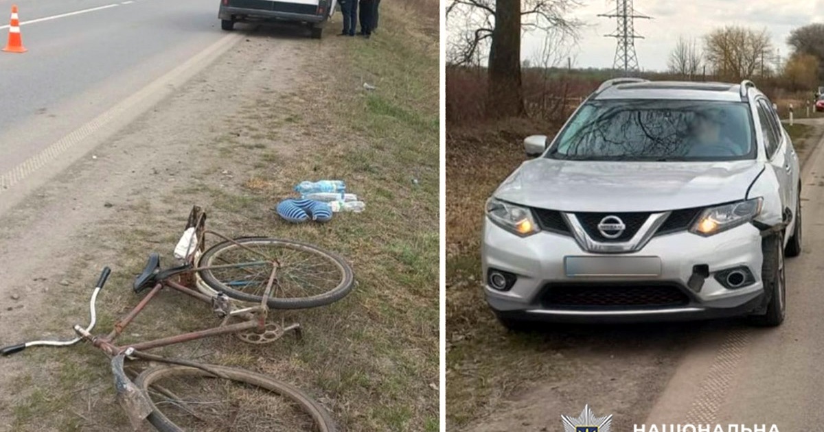 На Старокостянтинівщині в ДТП травмувався 73-річний велосипедист