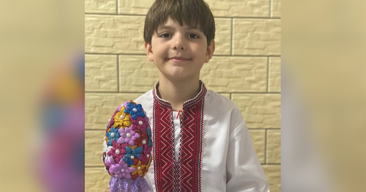 Учень із Переяславщини Роман Кукса посів третє місце на обласній виставці «Великоднє диво»