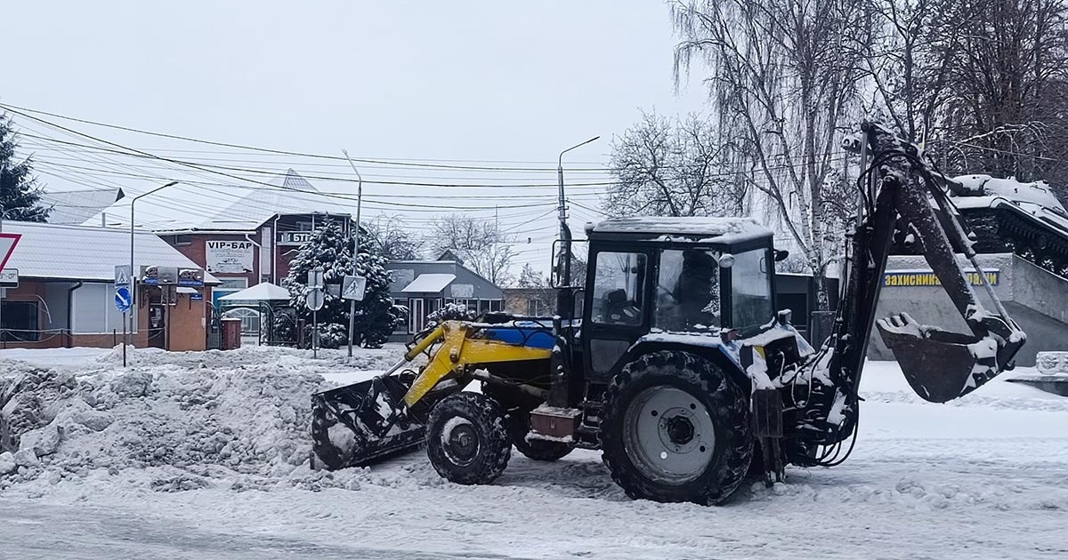 Зимова негода на Кагарличчині: підприємцям нагадують про обов’язки з благоустрою