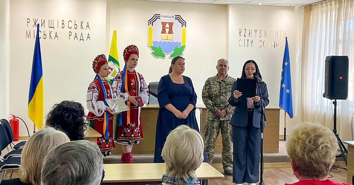 Орден посмертно та відзнака Міноборони: у Ржищеві нагородили воїнів