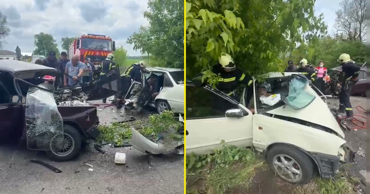 Після лобового зіткнення автівок на Переяславщині трьох людей доправили в лікарню: хроніка поліції