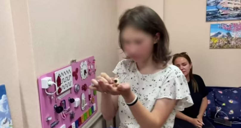 Софія у дитячому закладі на окупованій Донеччині