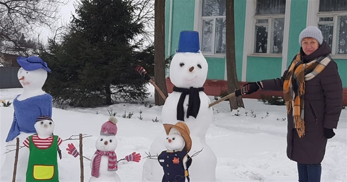 Сніговики Білопільщини: їх стає все більше!