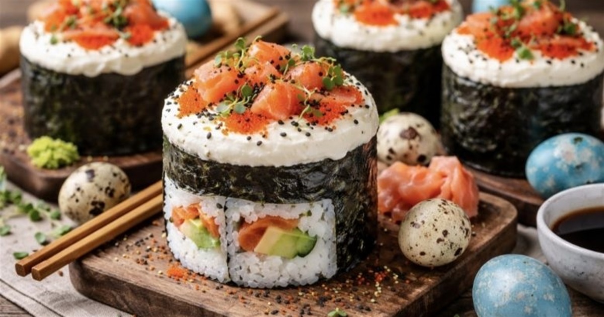 Суші-паска: трендовий рецепт для тих, кому подобається експериментувати