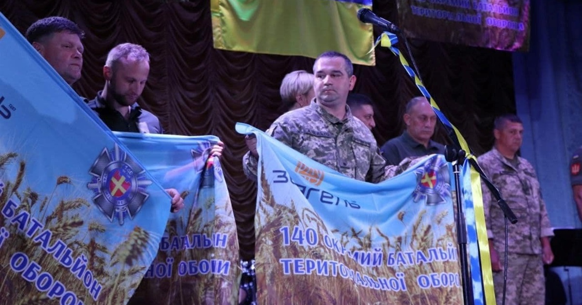 Звягельський 140-й окремий батальйон ТРО відзначив 5-ту річницю від дня створення