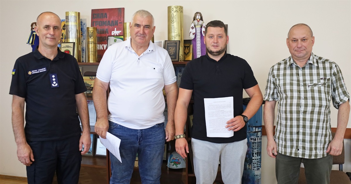 У Жмеринській громаді створять добровільну пожежну команду: підписали договір про співробітництво