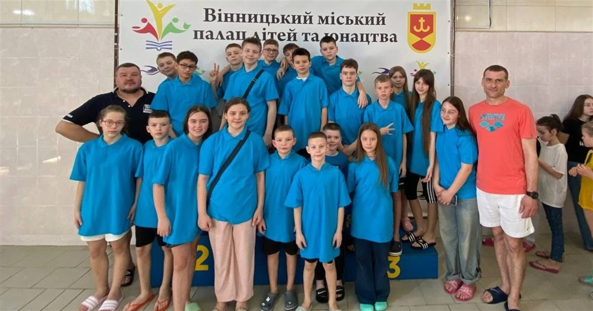 18 медалей привезли жмеринські плавці з відкритого чемпіонату міста Вінниця серед школярів
