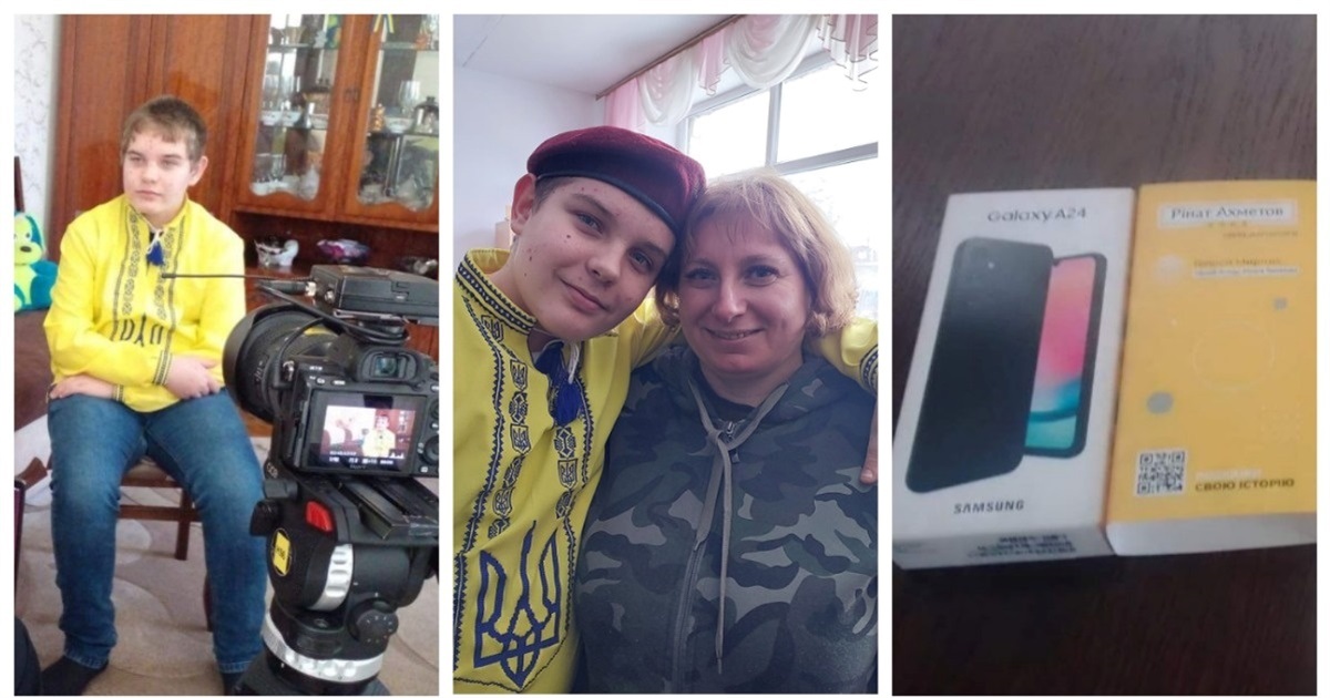 Учень ліцею №6 Дмитро Кунцевич написав есе «Моя Україна» і виграв смартфон