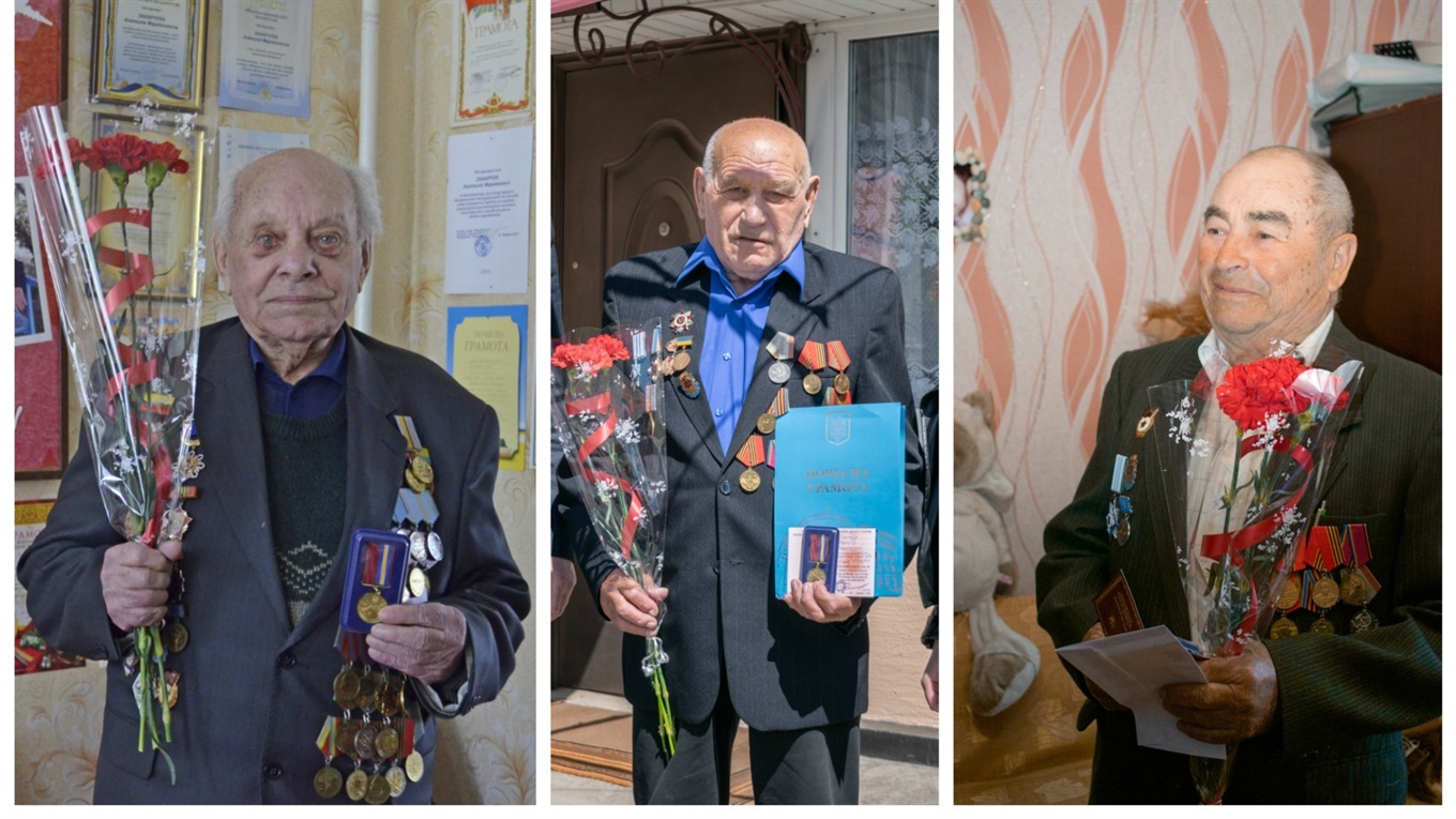 У Жмеринці ветеранів привітали з 75-ю річницею Дня Перемоги: фоторепортаж