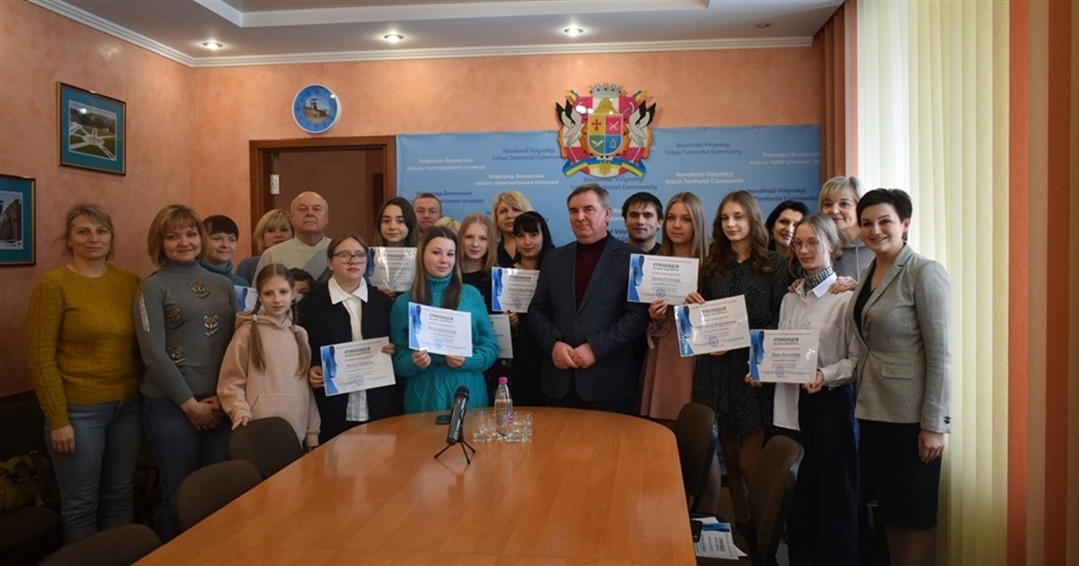 Хто отримав стипендії Звягельської громади в галузі культури і мистецтва на 2023 рік: перелік