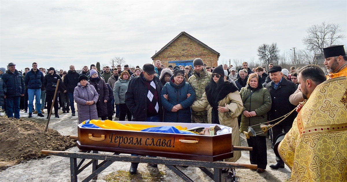 Його серце билося в унісон з волею України - в Кагарлику провели в станню путь воїна Назара Жирного