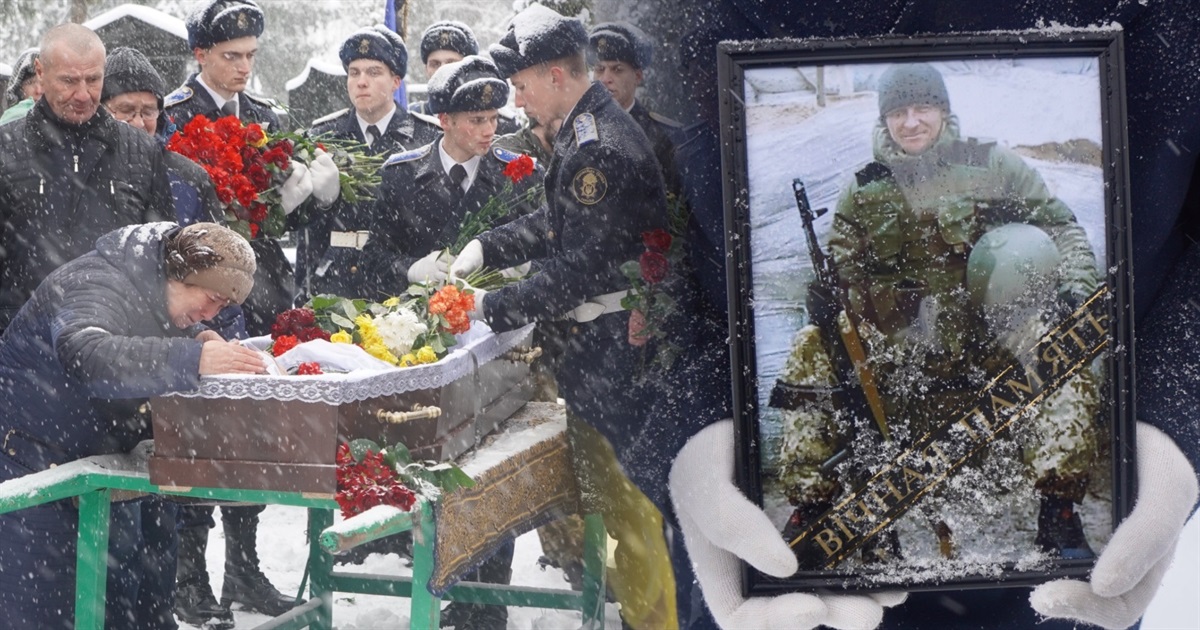 У Переяславі попрощалися з воїном Нацгвардії Сергієм Савенком ВІДЕО