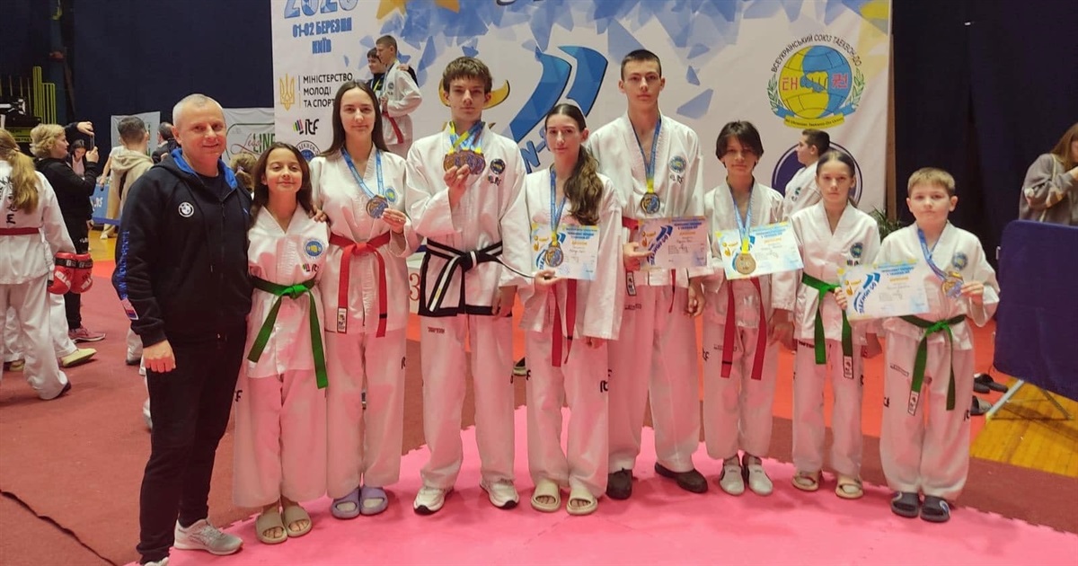 Звягельські спортсмени вибороли 8 медалей на Чемпіонаті України з таеквон-до