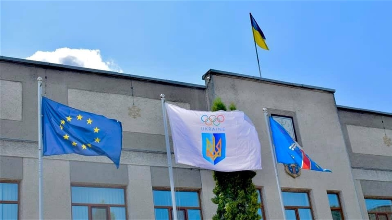 У Жмеринці підняли Олімпійський прапор на підтримку Української Національної Збірної