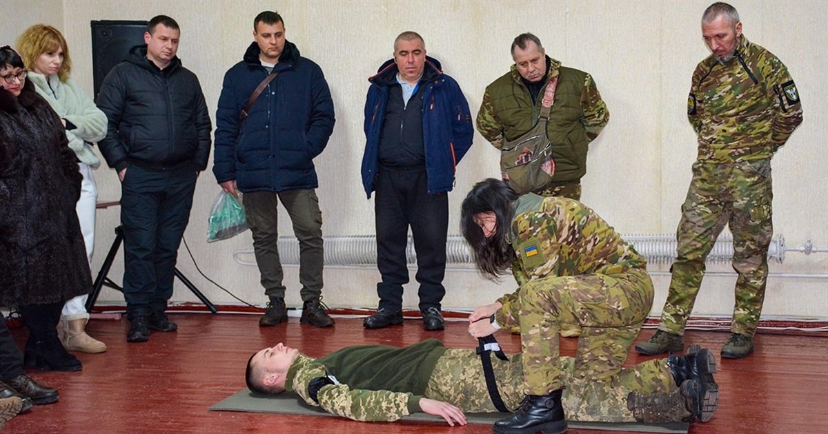 Навчання із тактичної меддопомоги в Кагарлику