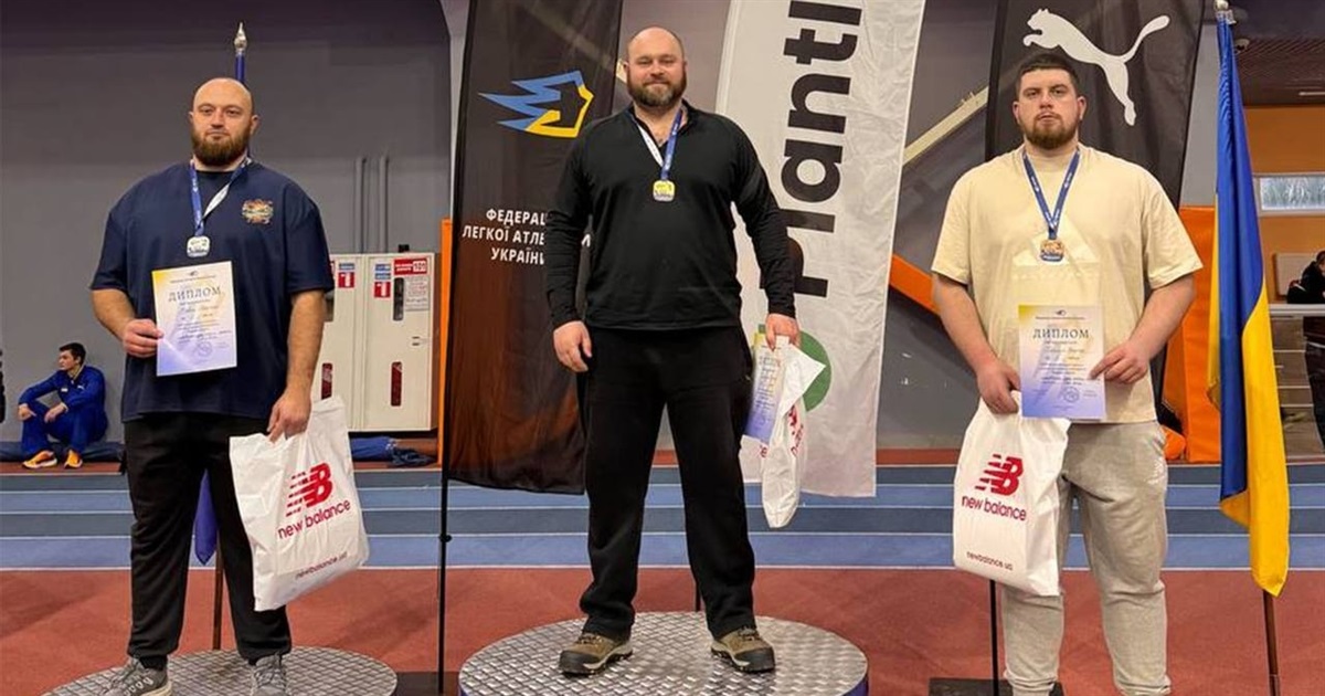 Переяславець Віктор Самолюк виборов золото у штовханні ядра на всеукраїнських "Різдвяних стартах"