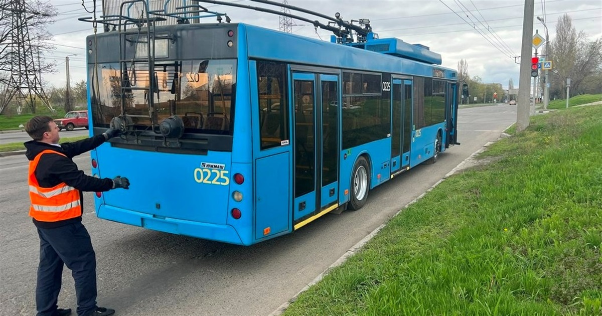 На маршрути у Харкові вийдуть тролейбуси з Краматорська. Їх вивезли за кілька днів до прильоту