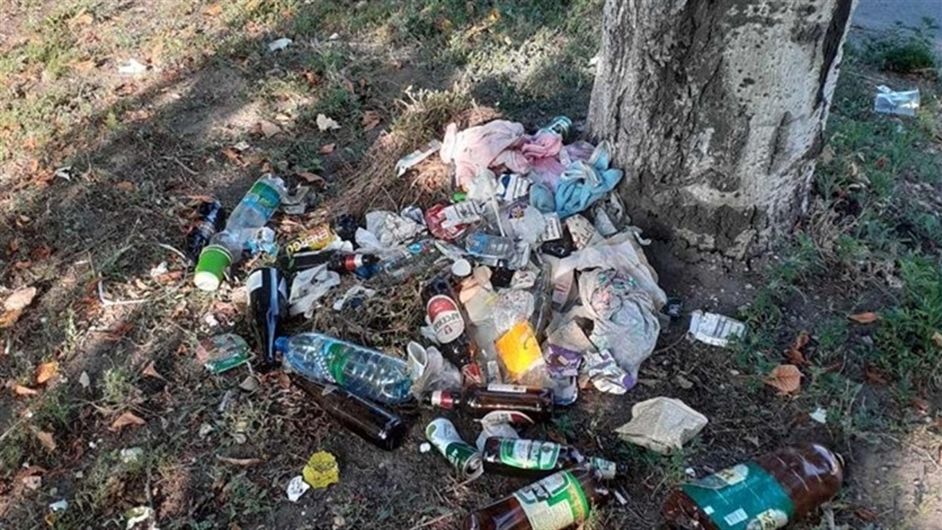 У Волновасі влаштували смітник на алеї по вулиці Ювілейній. Фото