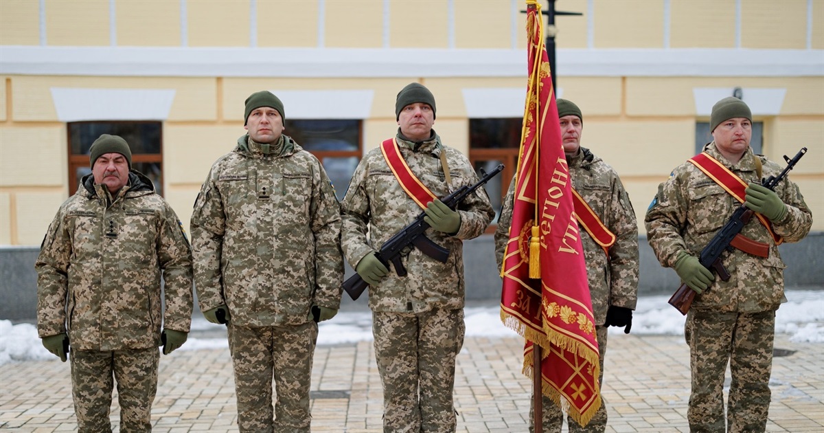 Чернігівські Захисники Сил територіальної оборони “Північ” отримали бойовий прапор