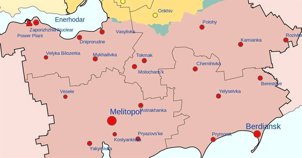 Скількі людей живе зараз в окупованій Запорізькій області