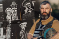 Драмтеатр і скульптури Нільсена. Олександр Полосухін намалював 12 листівок з пам’ятками Маріуполя