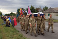 Як у Лимані прощались із загиблим морпіхом Дмитром Красногрудем. Фоторепортаж