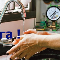 Увага, зниження тиску в мережі водопостачання!