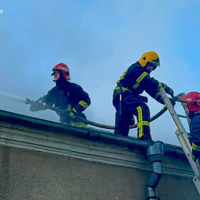 На Кременеччині рятувальники ліквідували пожежу господарської будівлі