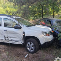 Небезпечний маневр завершився аварією: під Благодатним дві автівки опинилися в кюветі