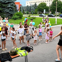 До Дня Національної поліції України в Кагарлику поліцейські влаштували свято для дітей