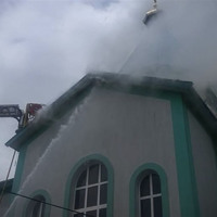 У Первомайську горіли житловий будинок, покинута споруда та будівля церкви