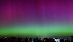 Північне сяйво над Запоріжжям: неймовірні фото