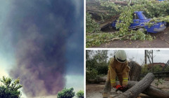 Торнадо на Херсонщині: очевидці діляться моторошними фото і відео