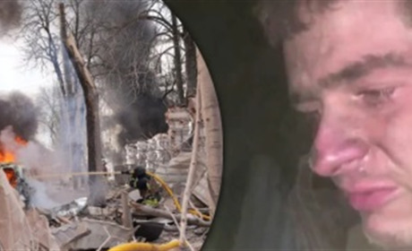 "Конченые твари": полонений окупант розплакався, побачивши відео з обстрілом Сум