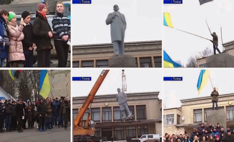 10 років тому. Ленінопад на Городоччині