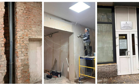 У Жмеринці ремонтують бібліотеку в центрі міста: залишимо фото «до» на згадку