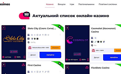 Slots City — огляд сайту казино від MrCasinos