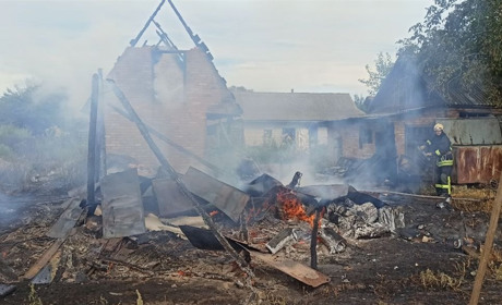 За перші дві доби вересня на Переяславщині тричі горіли господарчі будівлі