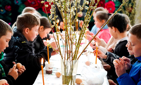 Писанки і перший досвід: у Барському музеї провели великодній майстер-класи для дітей